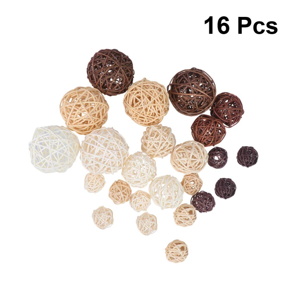 18pcs Natural Grapevine Balls for DIY Aromatherapy, Wedding Decor, Vase Filler, and Home Centerpieces - Perfect for Rustic Weddings, Boho Home Decor, and Table Scatter Arrangements