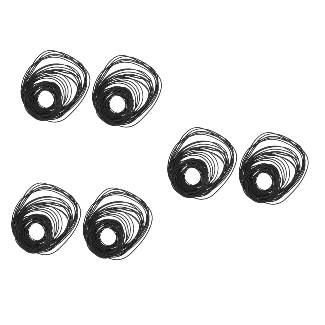 Uonlytech 6-Pack Cassette Recorder Belts - Replacement Rubber Belts for Tape Recorder Repair & Maintenance - Compatible with Various Cassette Players & Vintage Audio Equipment - Perfect for DIY Fixes, Restorations, and Home Studio Use