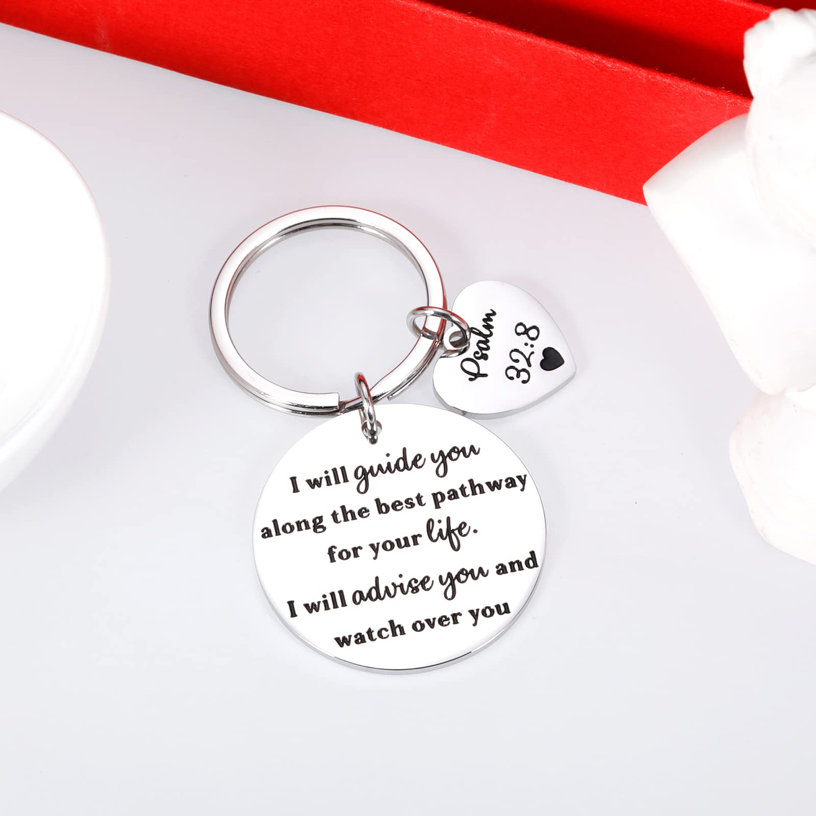 First Communion Gifts for Girls & Boys - Religious Christian Keychain with Bible Verse - Perfect for Easter Basket Stuffers, Birthday, Baptism - Ideal Gift for Daughter, Son, Granddaughter (Great for Church Events & Daily Faith Inspiration)