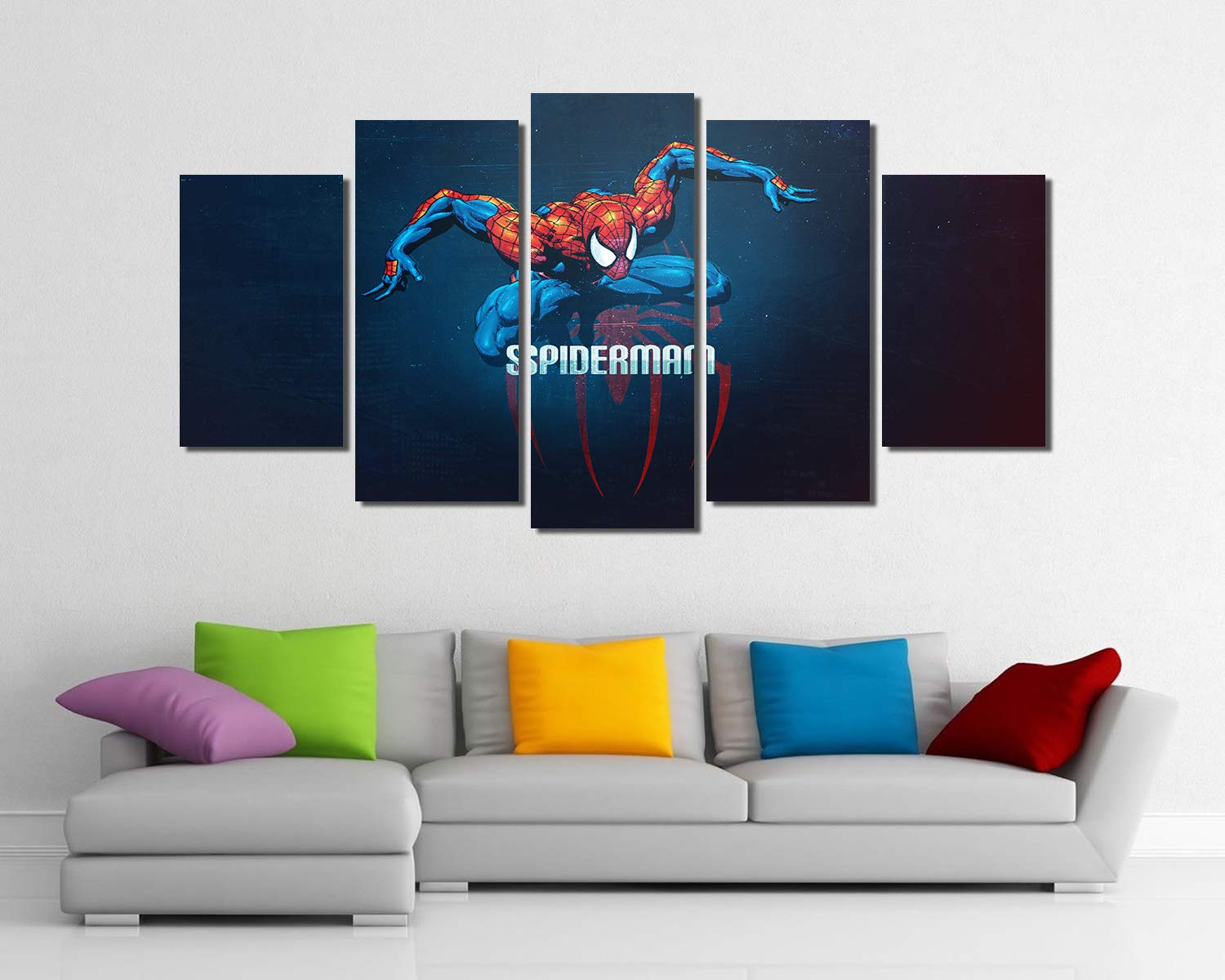 Spider-Man Framed Canvas Wall Art - 60