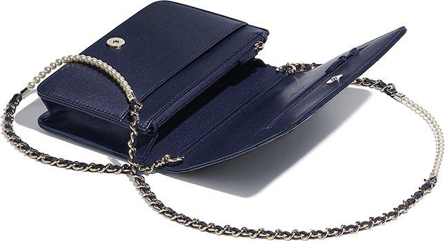 Chanel Wallet On Chain WOC - Quilted Lambskin Crossbody Bag in Dark Blue with Silver Hardware | Perfect for Evening Events & Daily Use