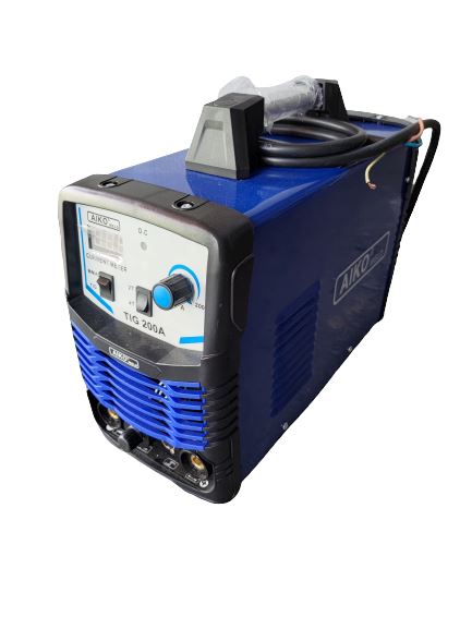 AIKO 200V 1P 2T/4T TIG Welding Machine with 4m Torch, 3m Earth Cable & Gas Hose - Model WTIG200A | Portable Welder for Metal Fabrication, DIY Projects & Home Repairs