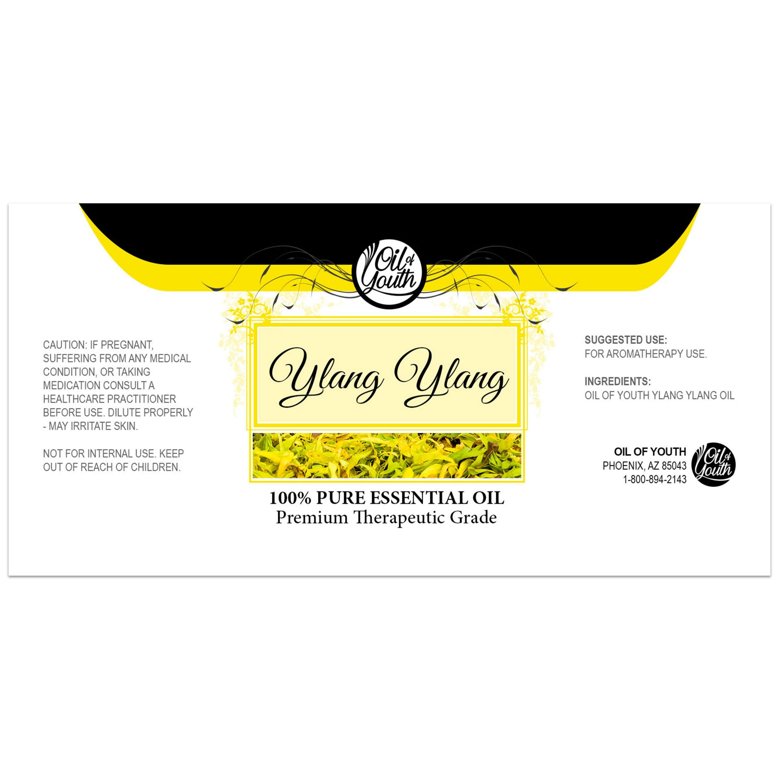 Ylang Ylang Essential Oil 8 oz - 100% Pure Therapeutic Grade for Aromatherapy, Massage & Relaxation - Youth Oil for Skin Care & Stress Relief