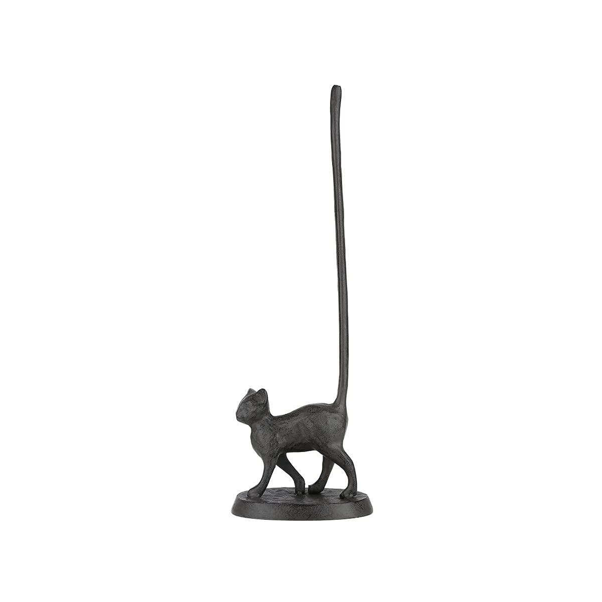 Cast Iron Kitten Paper Towel Holder - Vintage Kitchen Decor Sculpture with Non-Slip Base | Perfect for Farmhouse, Cottage & Modern Home Decor (Kitchen, Bathroom, Office Desk Organizer)