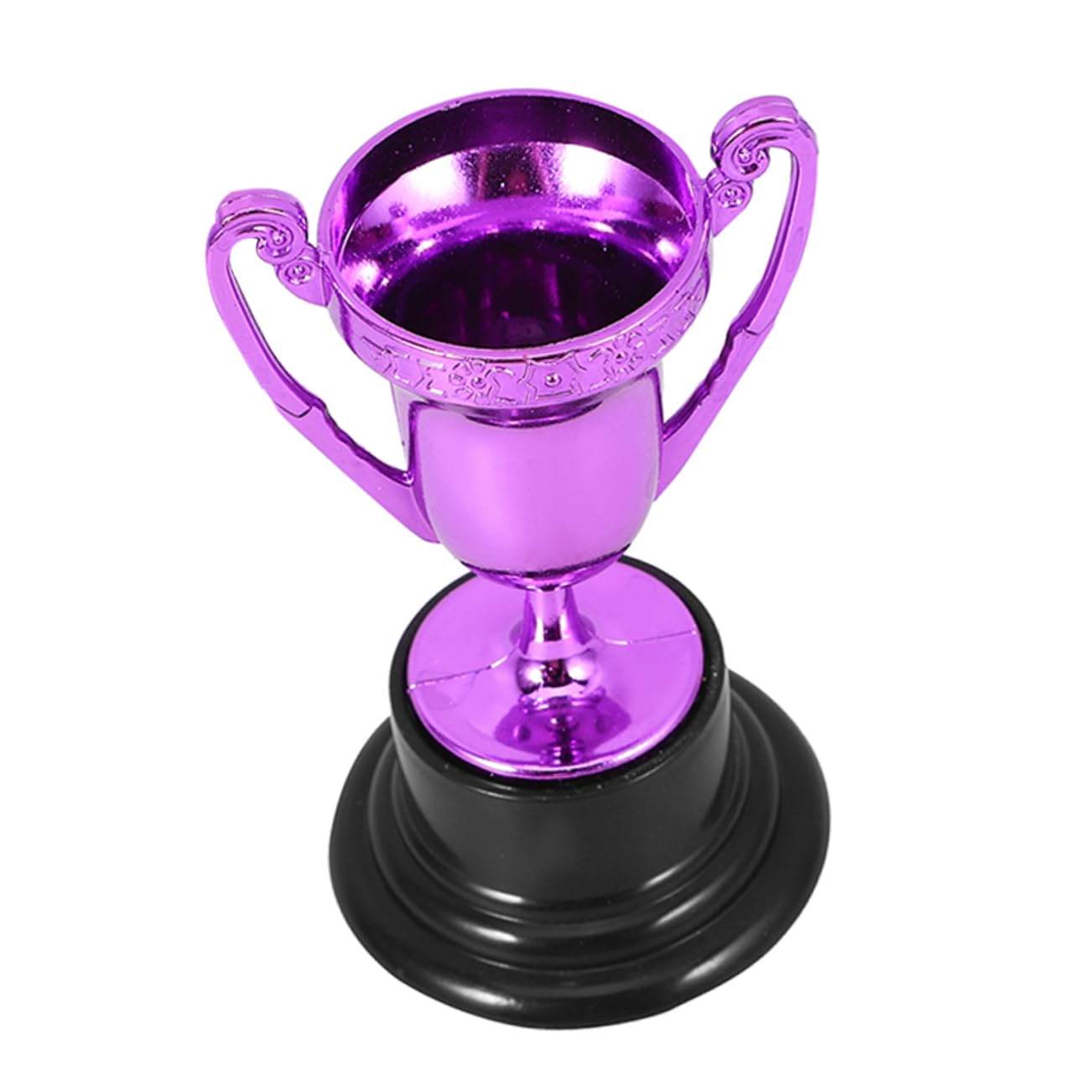 WESIEVYA Small Purple Plastic Trophy Cups - Mini Award Trophies for School Decor, Sports Awards, and Party Prizes | Perfect for Classroom Rewards, Game Nights & Office Recognition