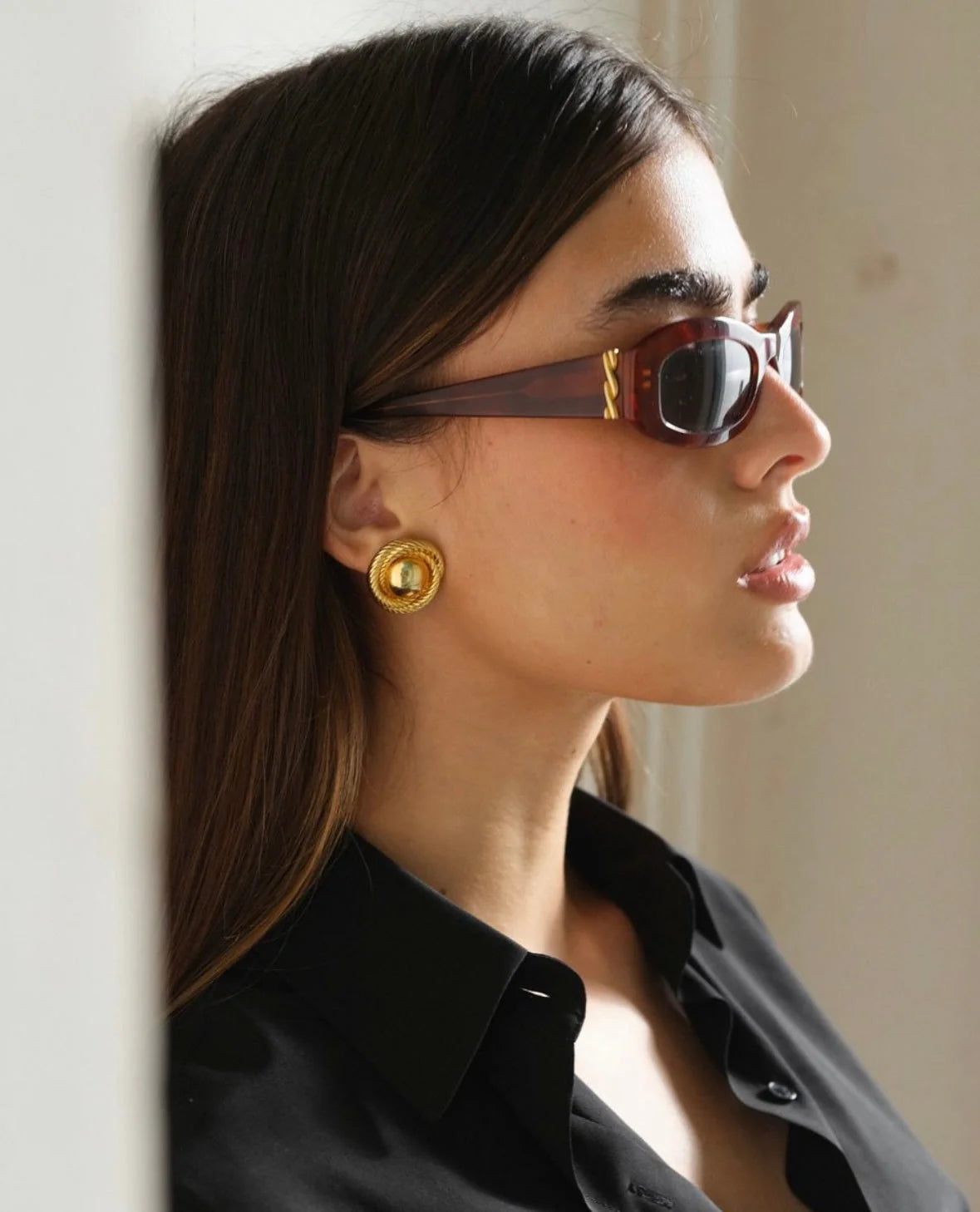 Annalisa Gold Earrings for Women - Elegant Dangle Hoop Earrings for Party, Wedding & Everyday Wear