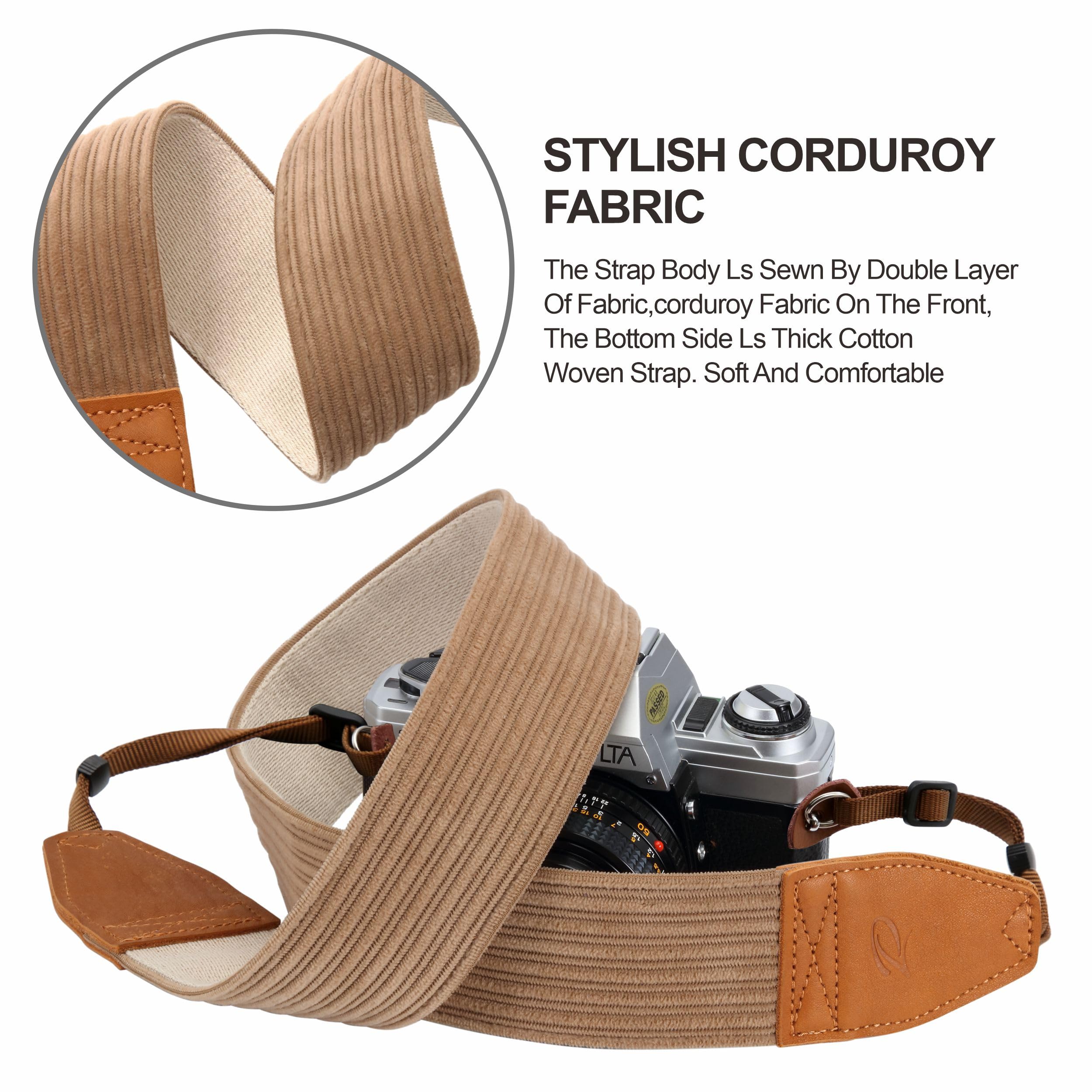 Premium Corduroy Camera Strap - 2