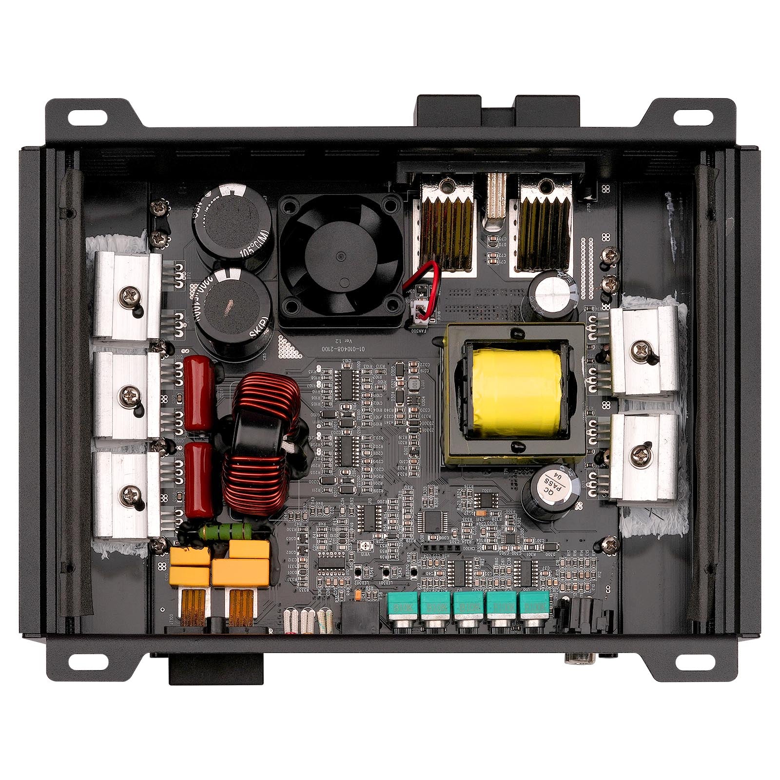 1500W Class D Mosfet Amplifier - 2 Ohm Stable, High Power Car Audio Amp (APHF 1500D H2) for Subwoofers & Speakers - Perfect for Car Audio Systems & Home Theater Setups