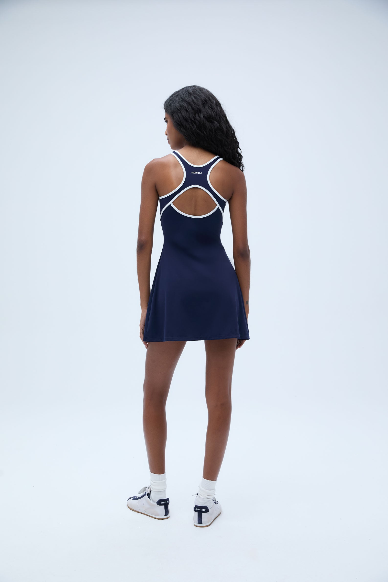 Ultimate Binding Detail Dress in Navy Blue - Perfect for Weddings, Parties & Special Occasions