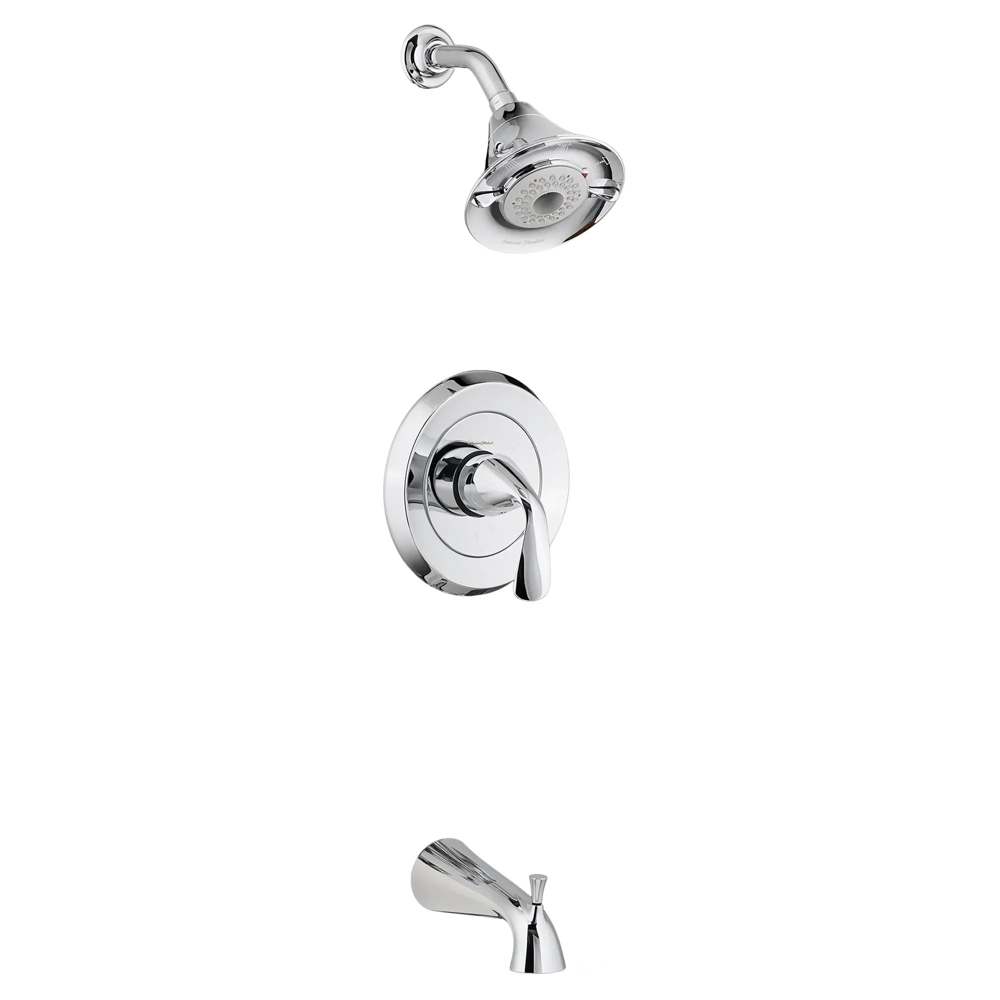 Fluent 2.0 GPM Tub and Shower Trim Kit with Lever Handle - Chrome Finish for Bathroom & Shower Renovation | Perfect for Modern Home Upgrades