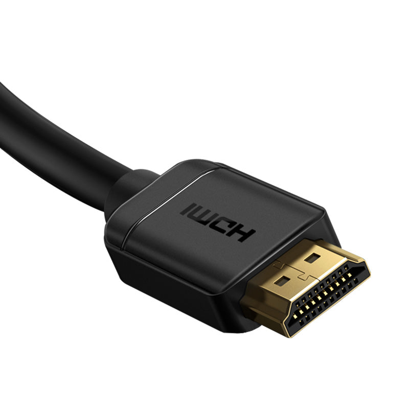 Baseus 6.6ft/2m High-Speed HDMI Cable 4K 60Hz HDR - Premium Black HDMI to HDMI Adapter for TV, Monitor, Gaming & Home Theater Systems