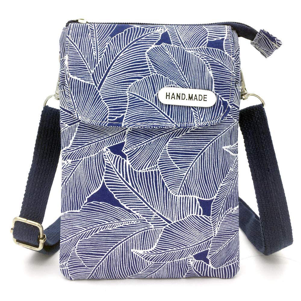 Stylish Canvas Crossbody Phone Purse for Women & Teens - Roomy Wallet Bag with Adjustable Shoulder Strap - Perfect for Shopping, Travel & Daily Use