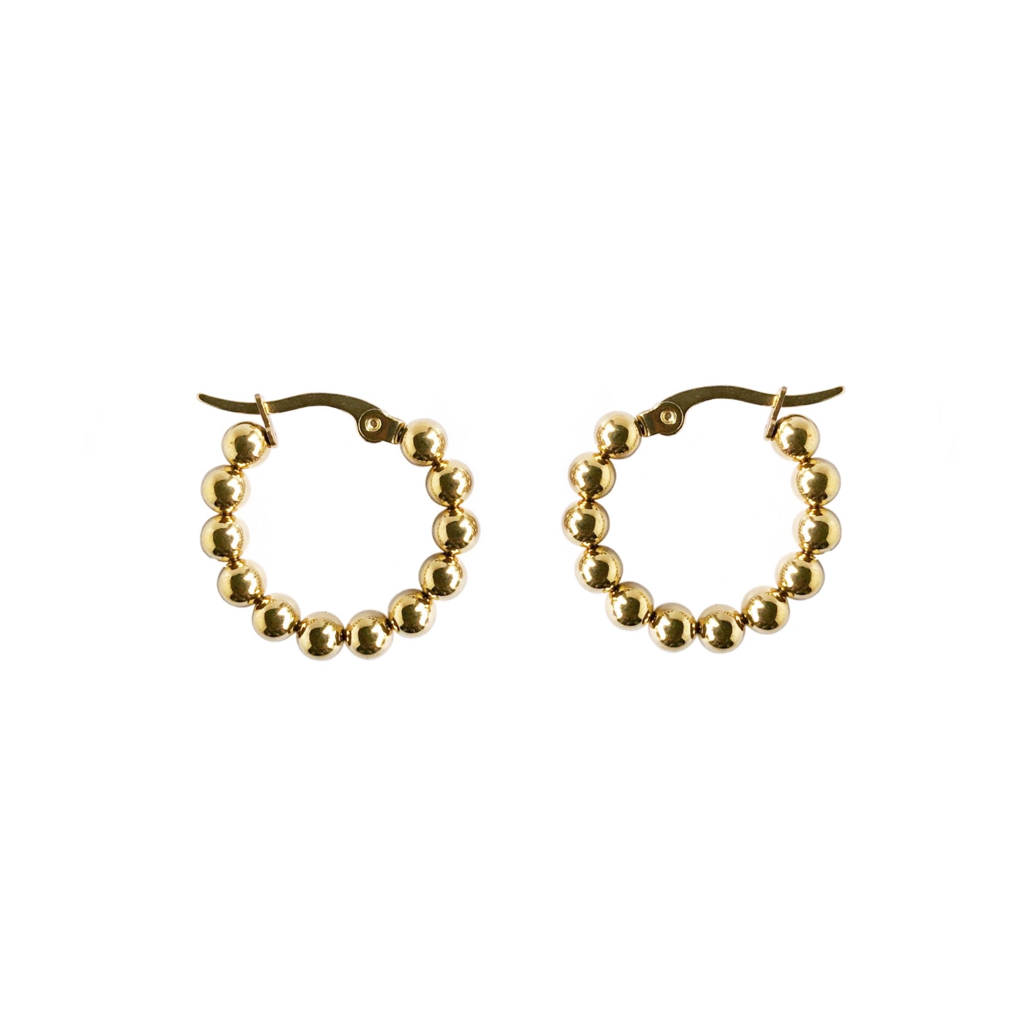 Trendy Bubble Hoop Earrings for Women - Lightweight Gold & Silver Plated Fashion Jewelry - Perfect for Parties, Weddings & Everyday Wear
