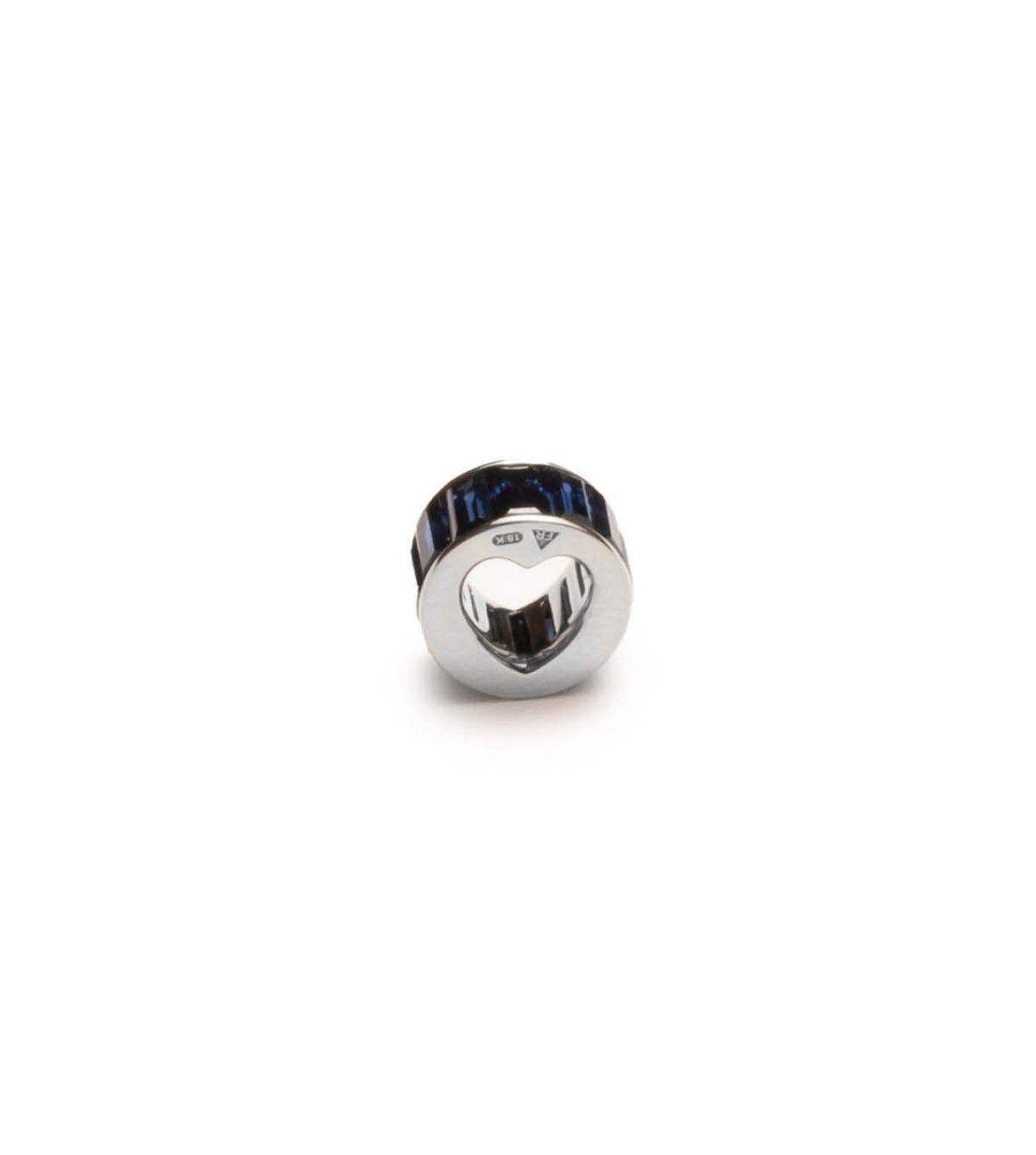 Baguette Blue Sapphire Love Heartbeat White Gold Ring - Elegant Jewelry for Weddings, Anniversaries & Romantic Gifts