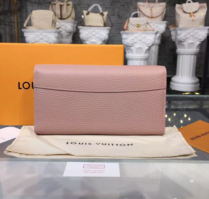 LV Compact Wallet in Taurillon Leather - Magnolia Pink | Slim & Stylish Women's Wallet for Everyday Use & Travel