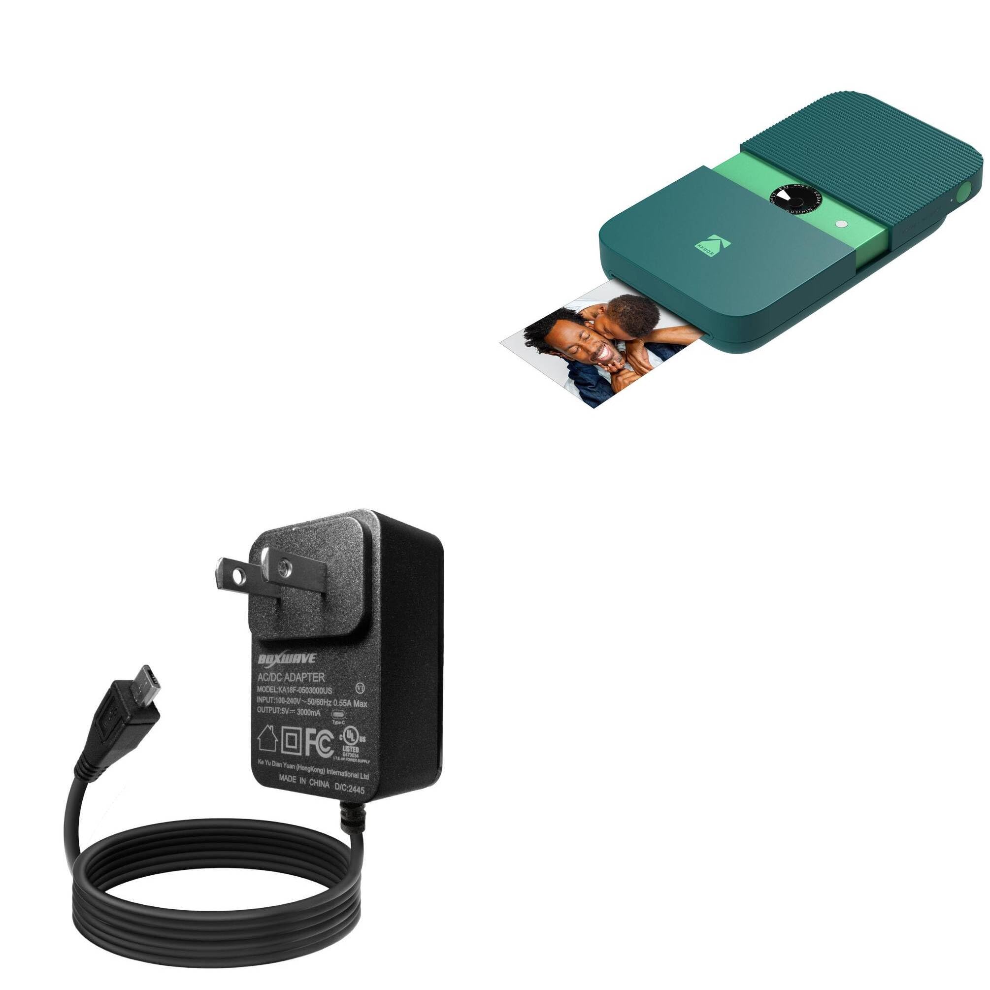 BoxWave Wall Charger for Kodak Printomatic Instant Print Digital Camera - Fast Direct Charging Power Adapter | Perfect for Travel, Home & Office Use
