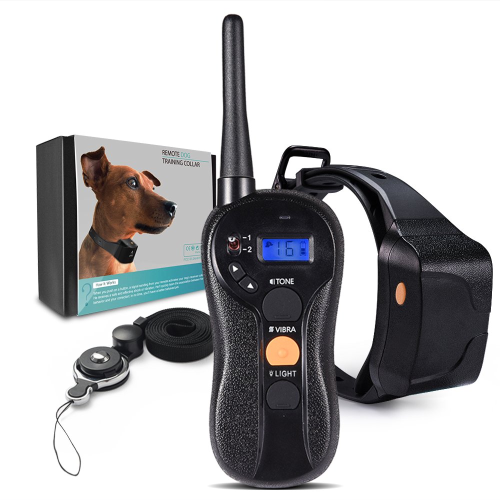 **No Shock Vibration Collar for Dogs - 1980ft Remote, IPX7 Waterproof, Rechargeable Training Collar for Small to Medium Dogs (22-88lbs) - Perfect for Deaf Dogs & Blind Operation - Ideal for Obedience Training, Bark Control & Outdoor Adventures**