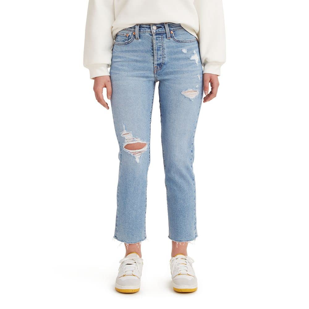 Levi's Women's Wedgie Straight Jeans - High Waist Slim Fit Denim Pants for Casual Wear & Everyday Outfits
