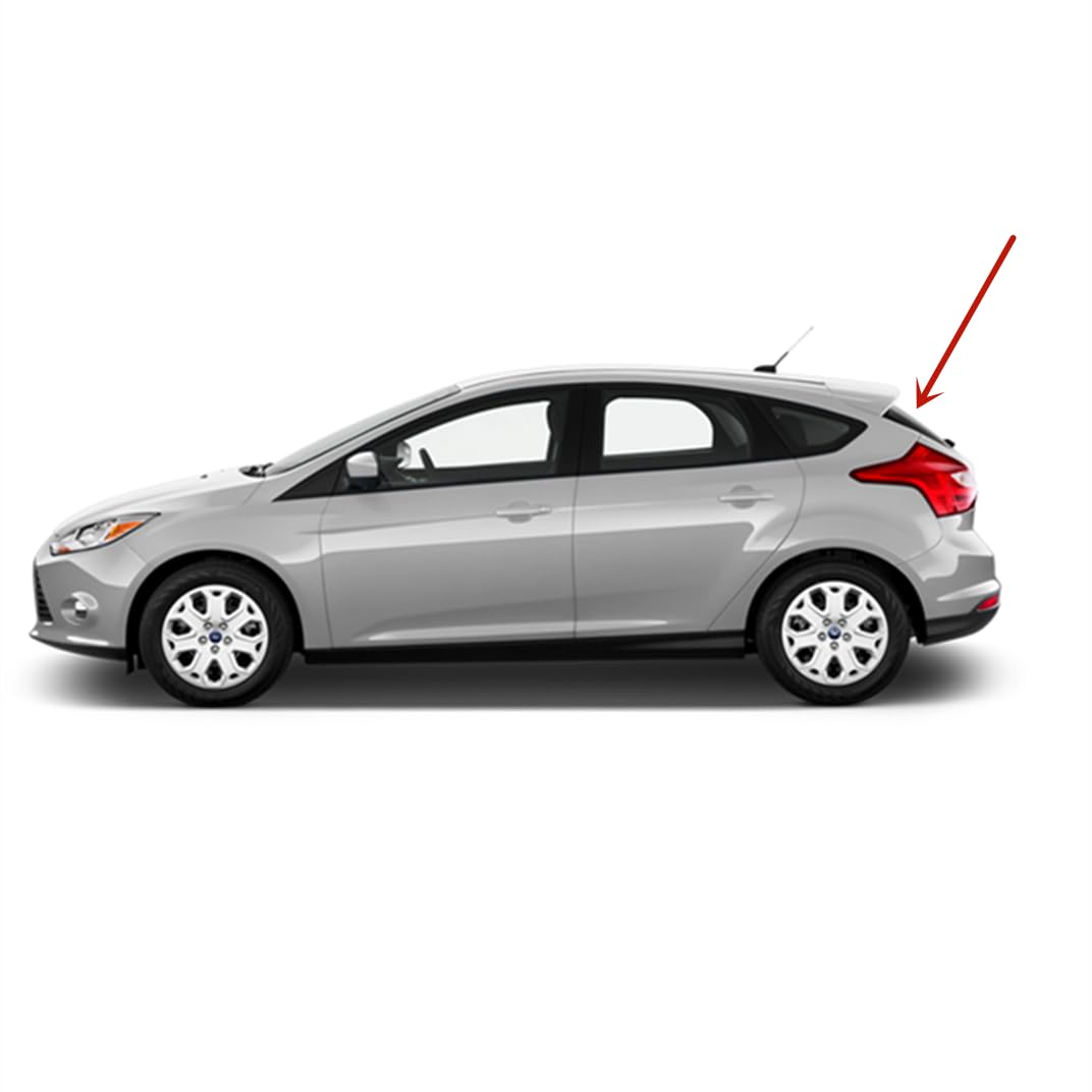 Heated Rear Window Glass Replacement for Ford Focus 2012-2014 4-Door Hatchback | Defroster Back Glass | Perfect for Winter Driving & Defrosting in Cold Weather