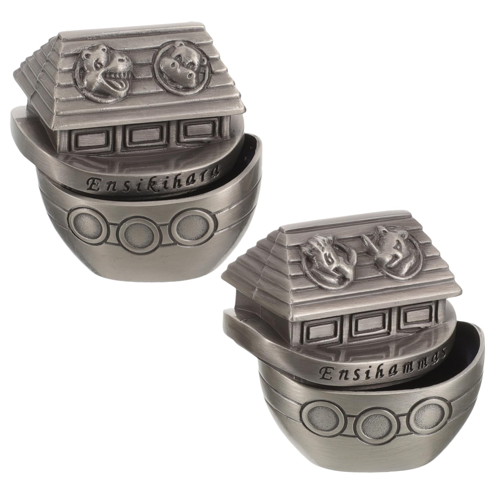 BUTIFULSIC 2-Pack Alloy Tooth Jewelry Organizer Box - Tooth Holder & Storage Container for Grillz, Dental Jewelry & False Teeth - Perfect for Travel, Parties & Dental Care Organization