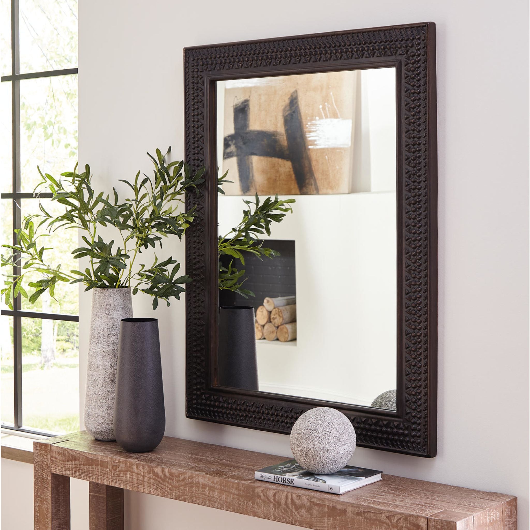 Balintmore Full-Length Mirror 40x52 Inches - Large Wall Mirror for Bedroom, Living Room, and Entryway Decor