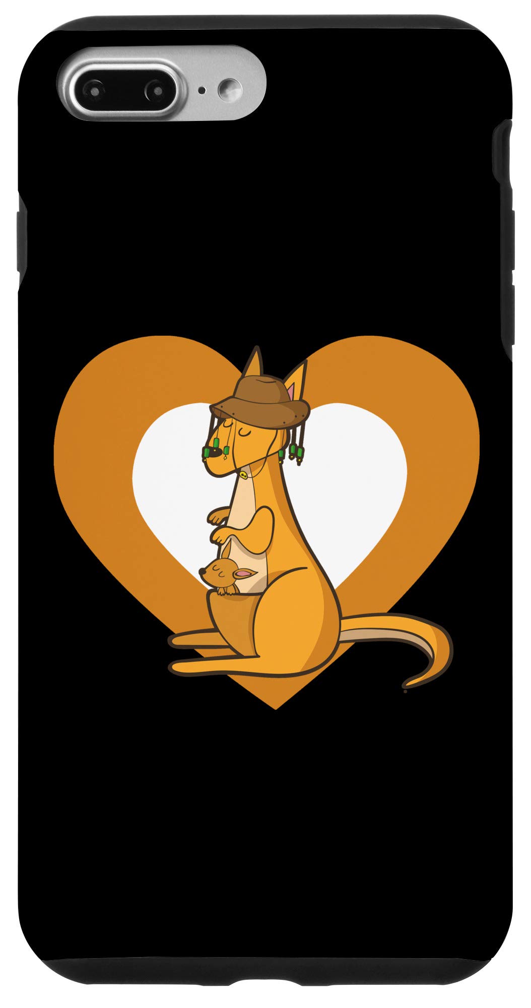 Cute Kangaroo Heart Case for iPhone 7 Plus/8 Plus - Perfect Gift for Her