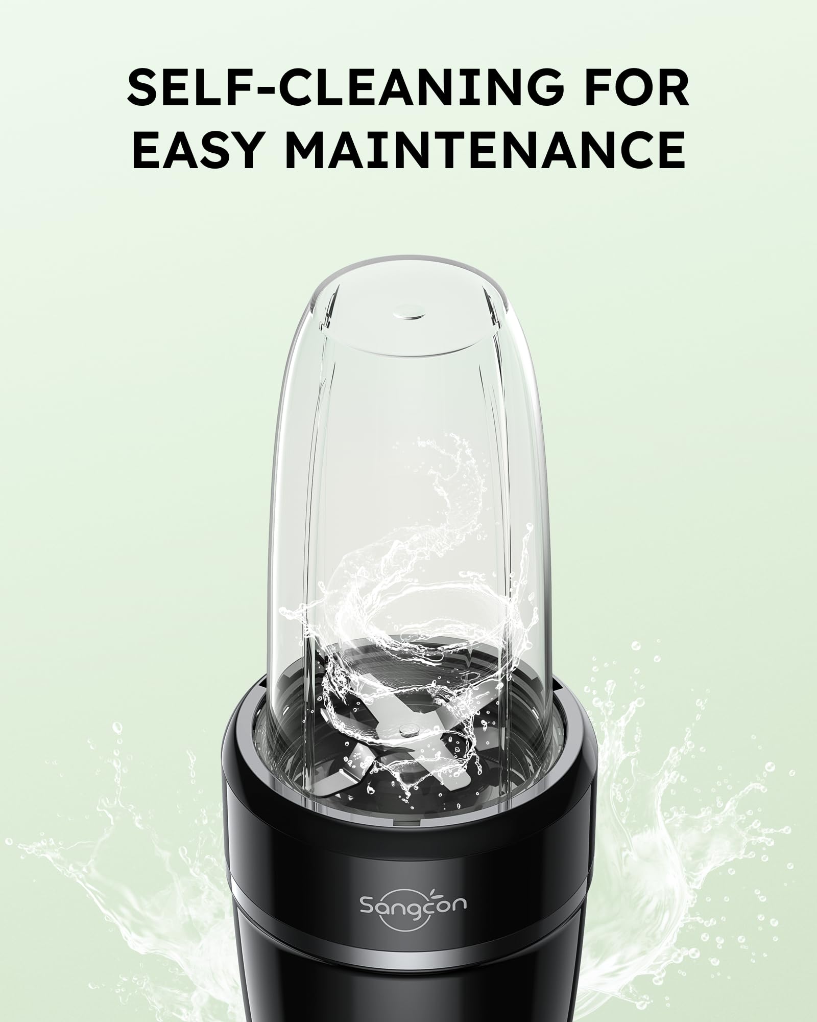 **Sangcon 1000W High-Speed Blender for Smoothies, Frozen Drinks & Ice Crushing - Includes 3 Cups, 2 Spout Lids, 1 Storage Lid & 1 To-Go Lid - Perfect for Kitchen, Travel & Healthy Shakes**    *(Use Cases: Ideal for making protein shakes, crushing ice, blending frozen fruits, mixing spices, and creating on-the-go smoothies for gym, office, or home use.)*