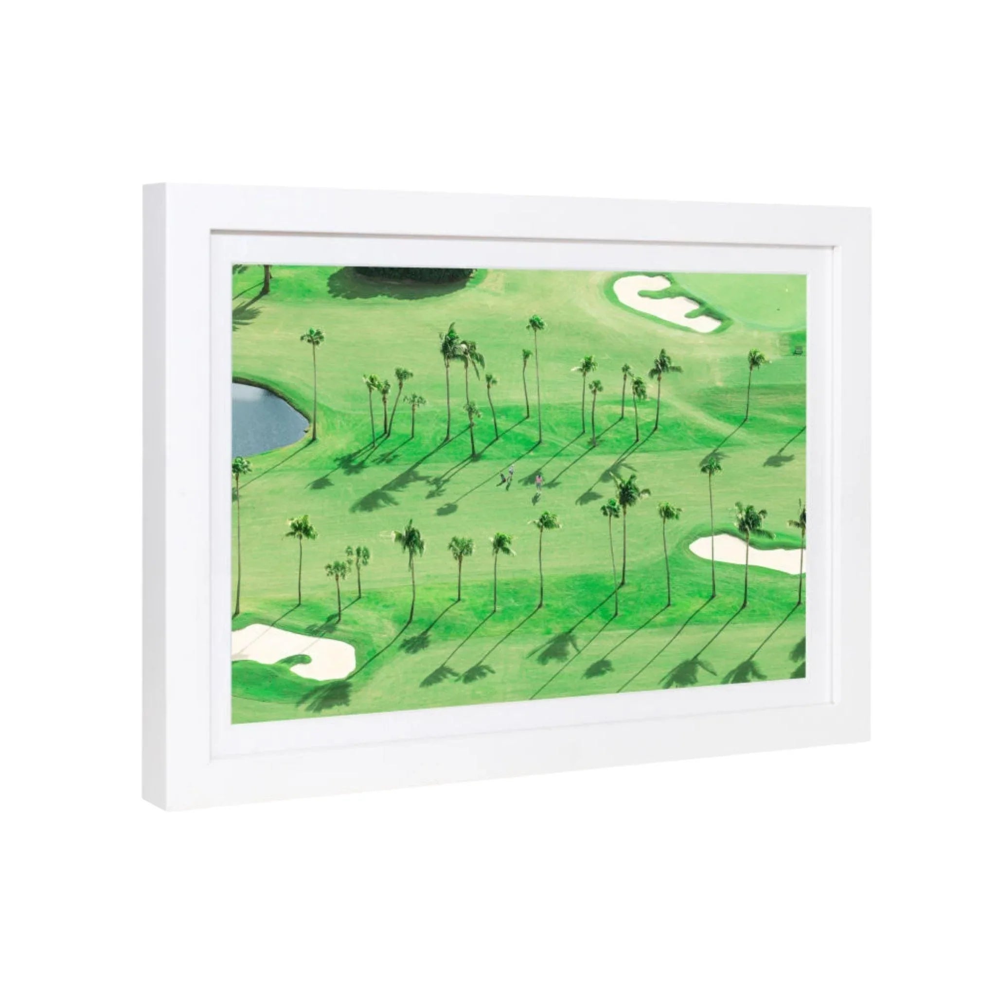 Gray Malin Palm Beach Mini Framed Print - Coastal Golf Art for Home & Office Decor | Perfect for Beach Houses, Golf Resorts & Sports-Themed Spaces