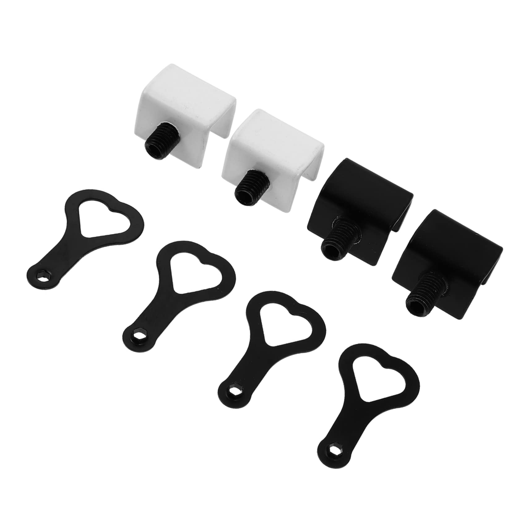 VICASKY 8-Pack Stainless Steel Window Slide Locks - Child Safety Proof Locks for Doors & Windows - Secure Home & Car Use - Perfect for Childproofing & Pet Safety