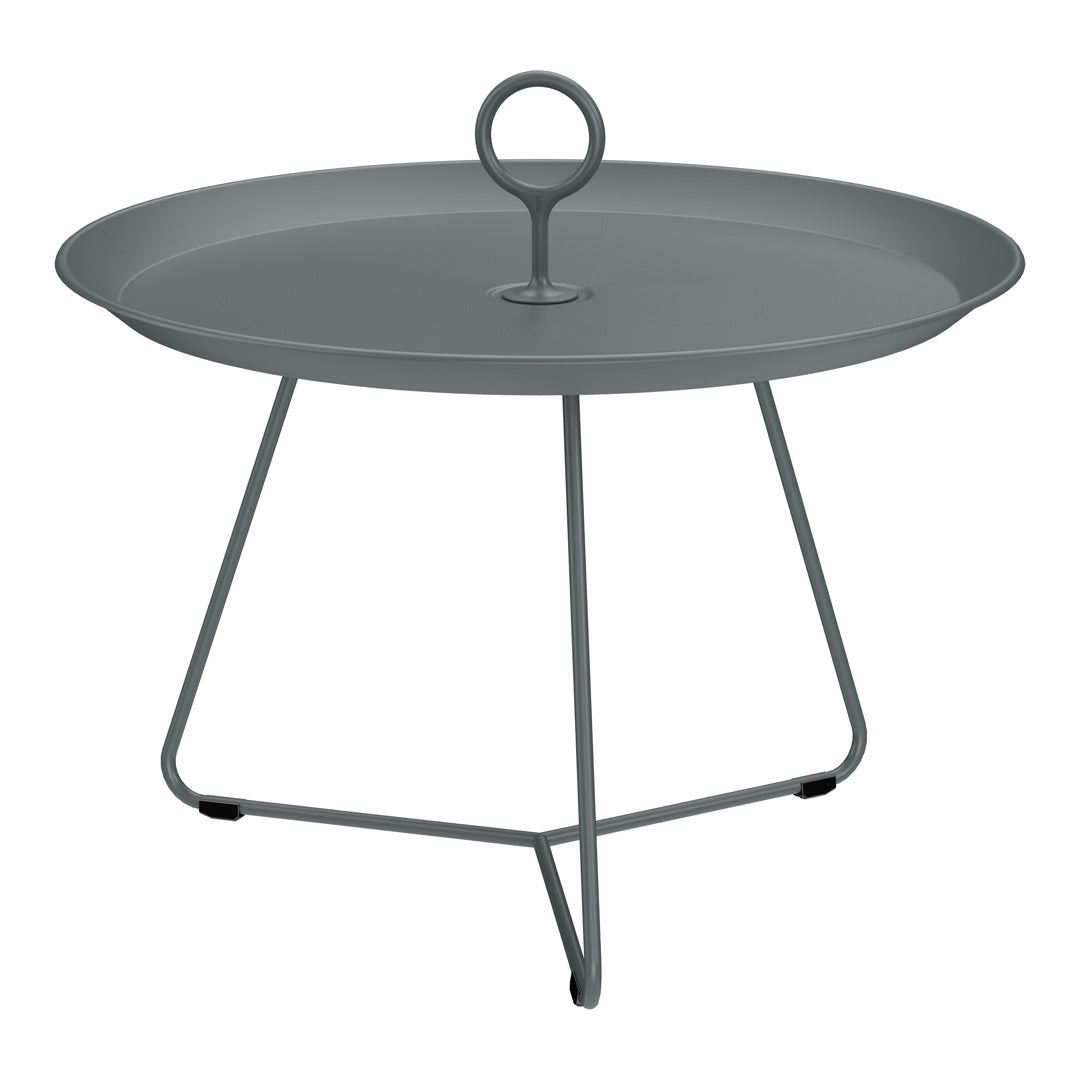 Sturdy Eyelet Outdoor Tray Table - Portable Side Table for Patio, Garden, Pool & Camping - Perfect for Drinks, Snacks & Decor