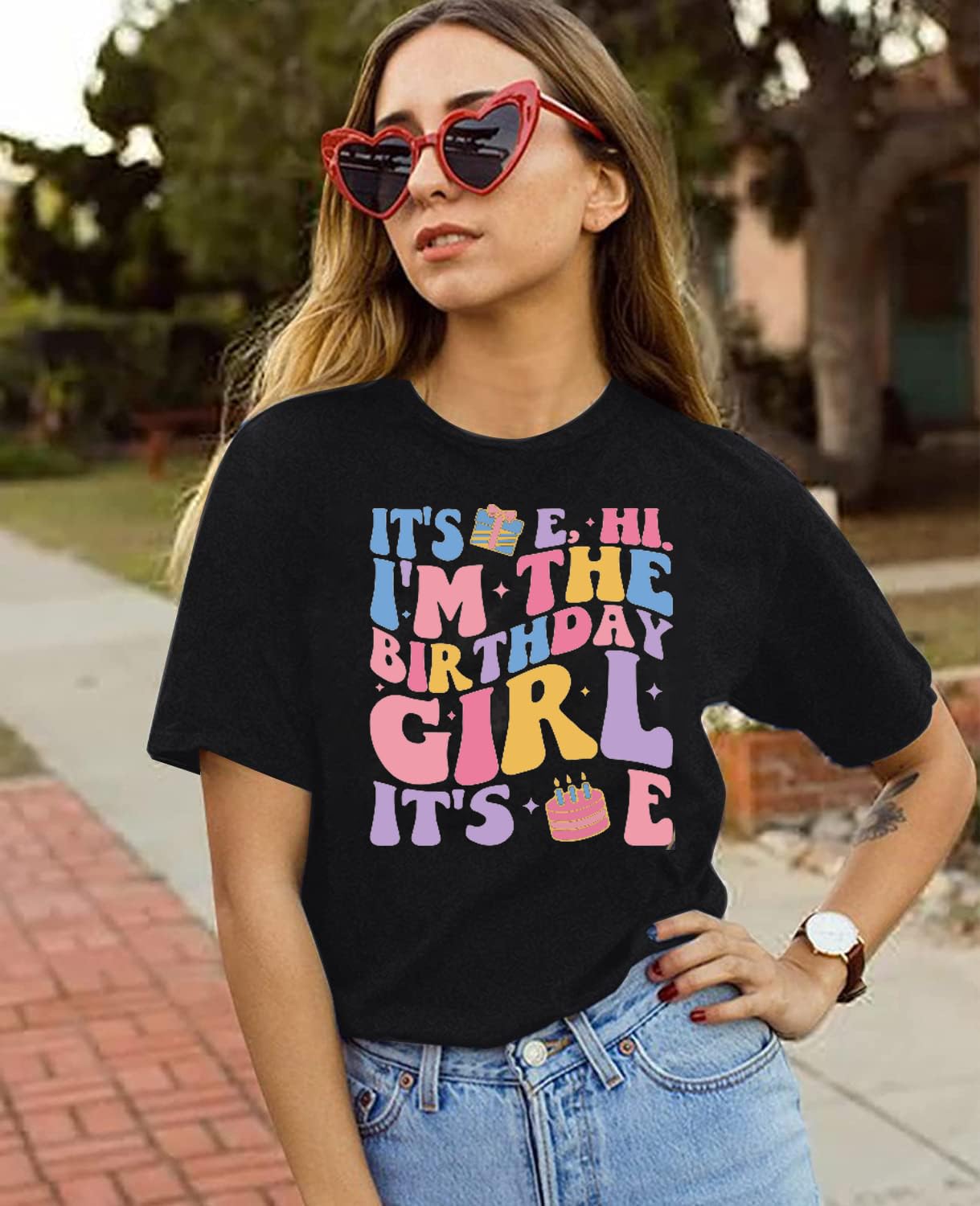 Birthday Girl Graphic Tee - Funny Women's Birthday T-Shirt - Cute Casual Top for Parties & Celebrations - Perfect Gift for Her Special Day