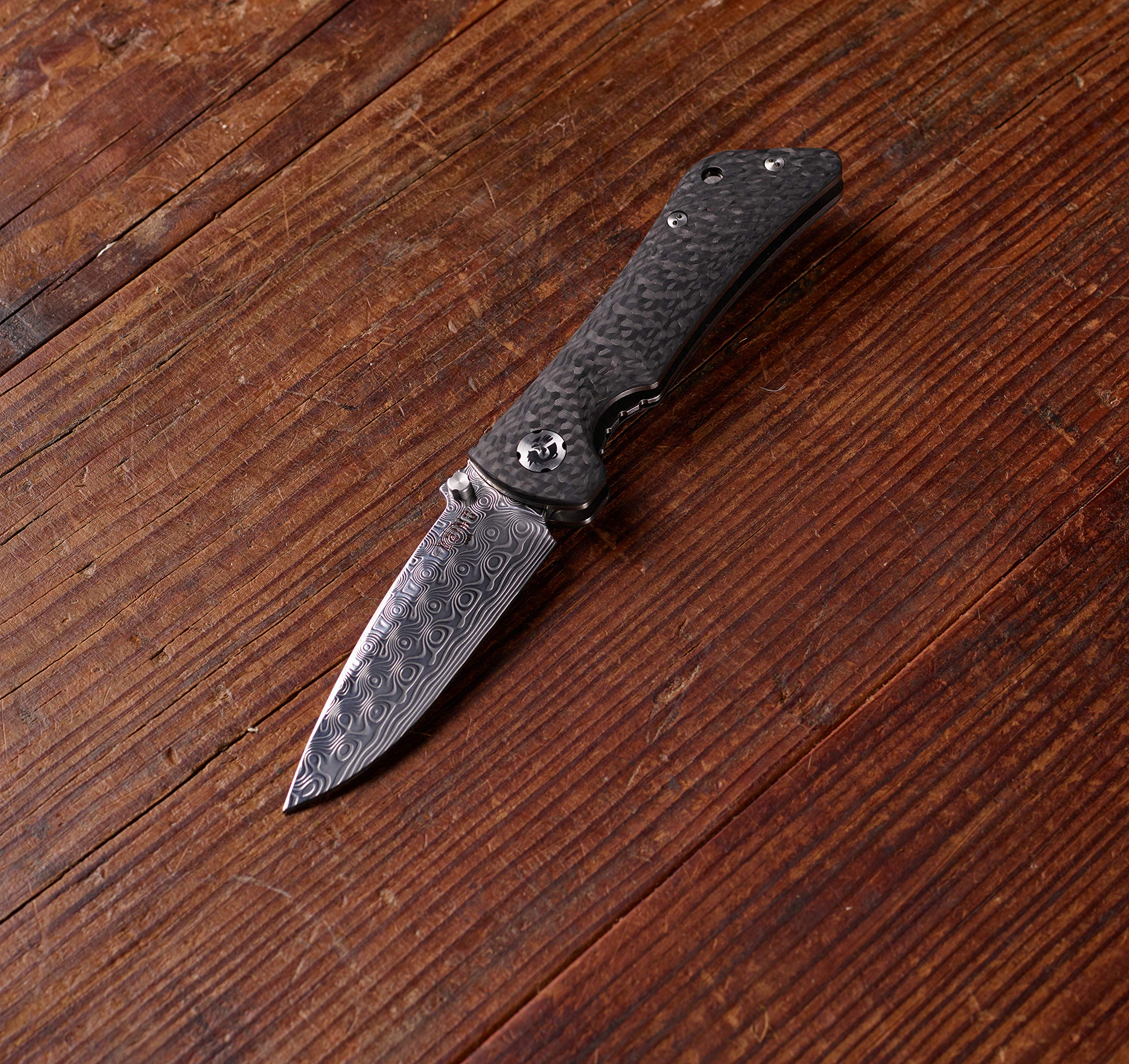 Southern Grind Spider Monkey Drop Point Folding Knife - Carbon Fiber Handle - EDC Pocket Knife for Outdoor, Camping, Hiking & Survival Gear