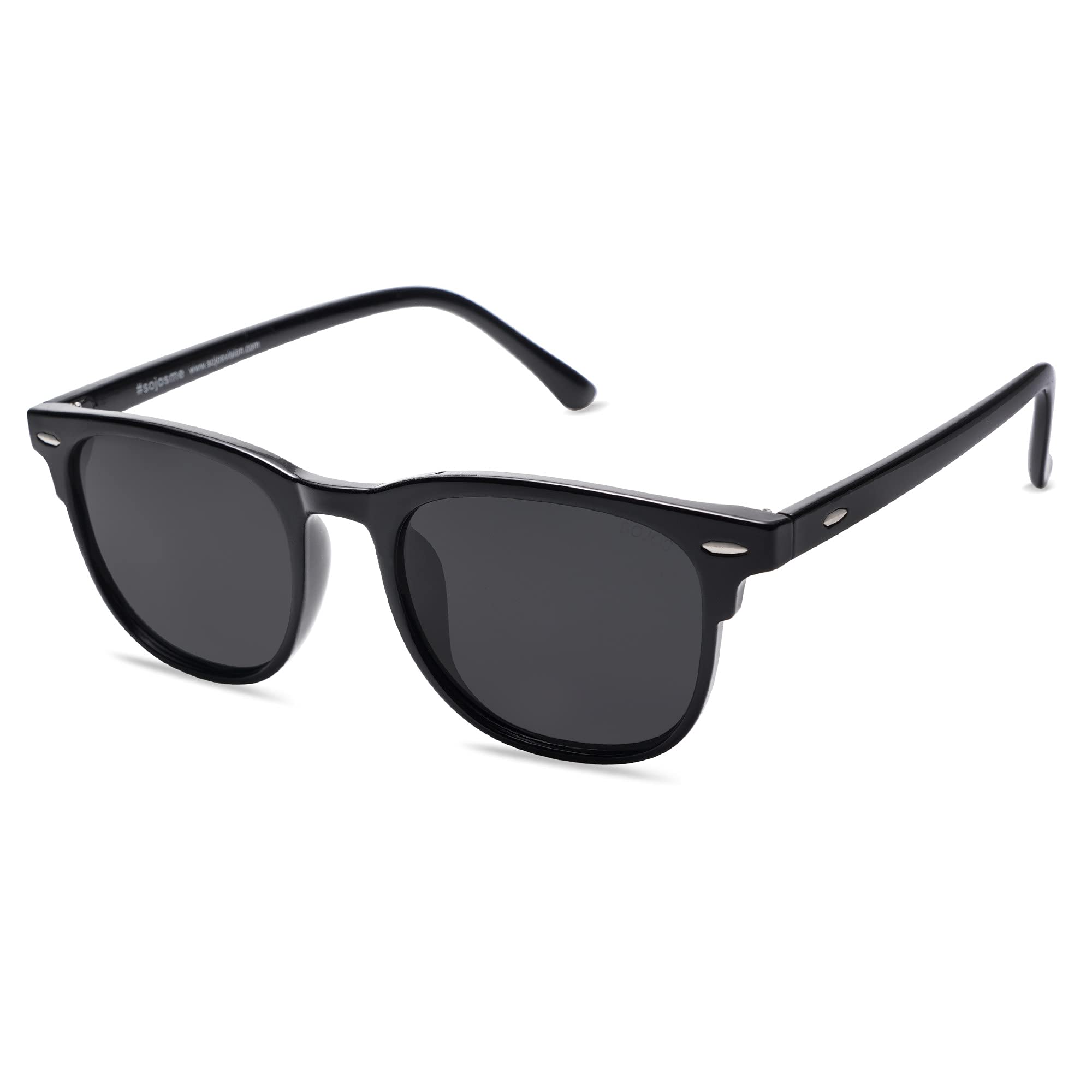 SOJOS Retro Vintage Square Polarized Sunglasses for Women & Men - UV400 Protection, TR90 Lightweight Frame (SJ2112) - Perfect for Driving, Beach & Outdoor Activities