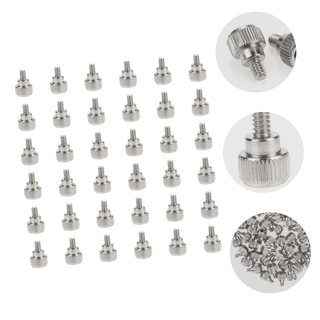 Mobestech 100pcs Black Oxide Computer Case Screws - Chassis Fixing Screws for PC Build, Repair & Maintenance - Compatible with Desktop, Tower & Gaming PC Cases