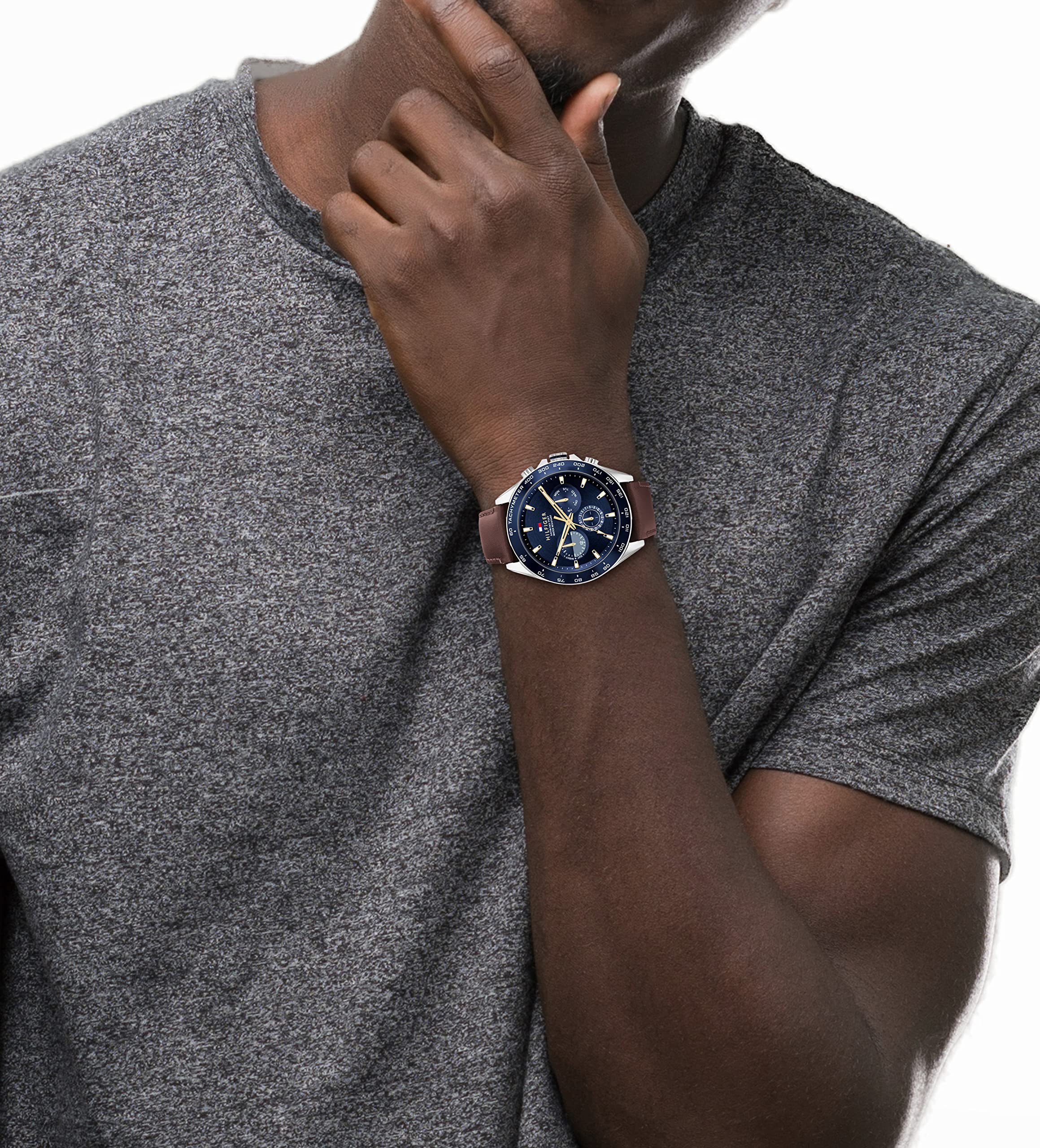 Tommy Hilfiger Men's Stainless Steel Quartz Watch - Waterproof Dress Watch for Business, Casual & Formal Occasions