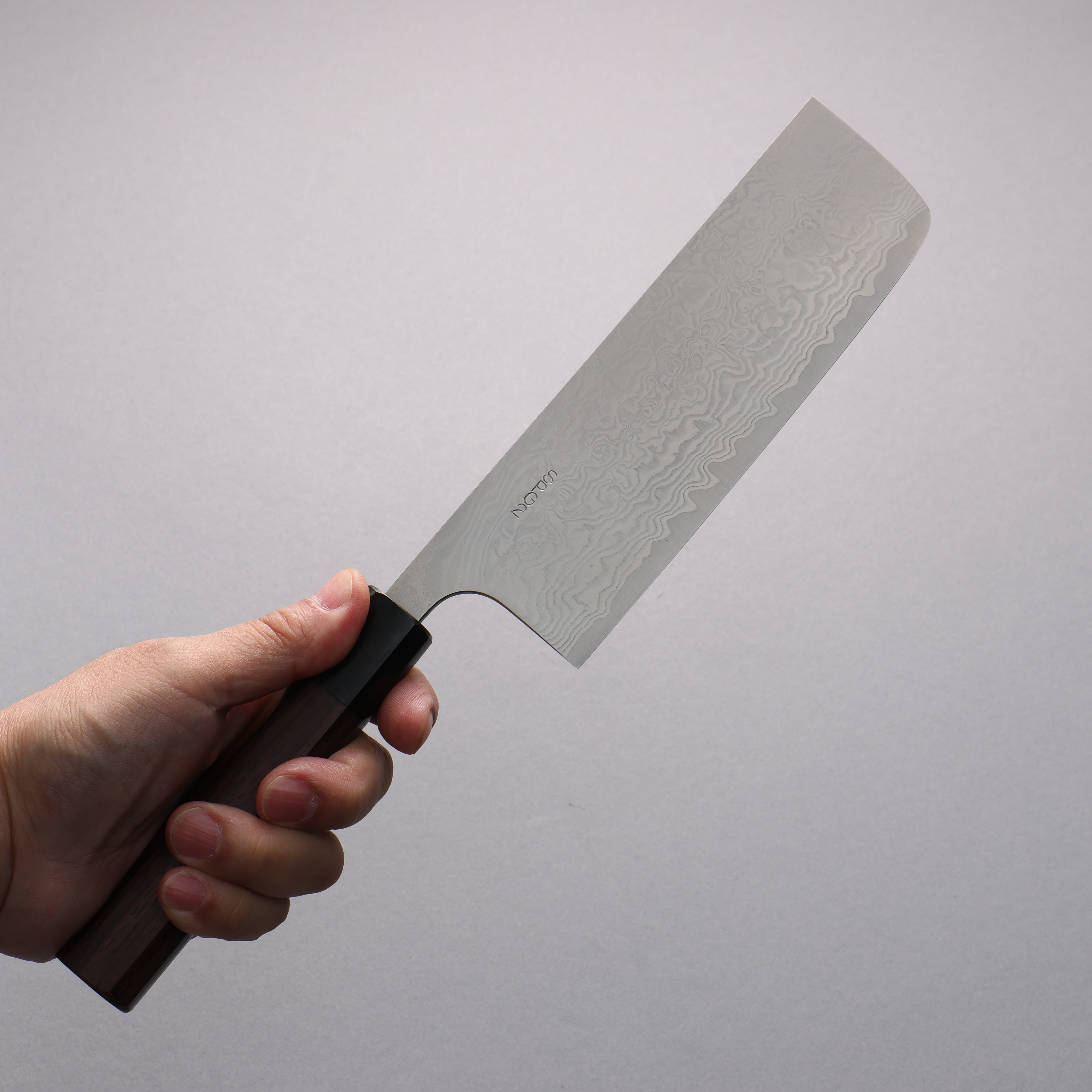 Premium Nao Yamamoto SG2 Damascus Nakiri Knife 165mm - Japanese Rosewood Handle with Black Pakka Wood Ferrule - Perfect for Sushi, Vegetables & Precision Cutting
