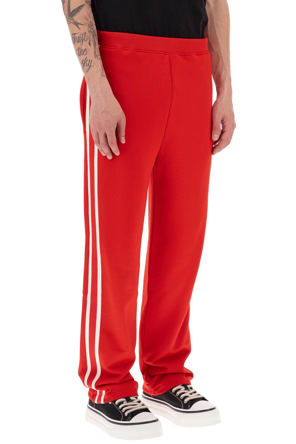 **Ami Paris Track Pants with Side Bands - Stylish & Comfortable Men's Joggers for Casual Wear & Gym Workouts**