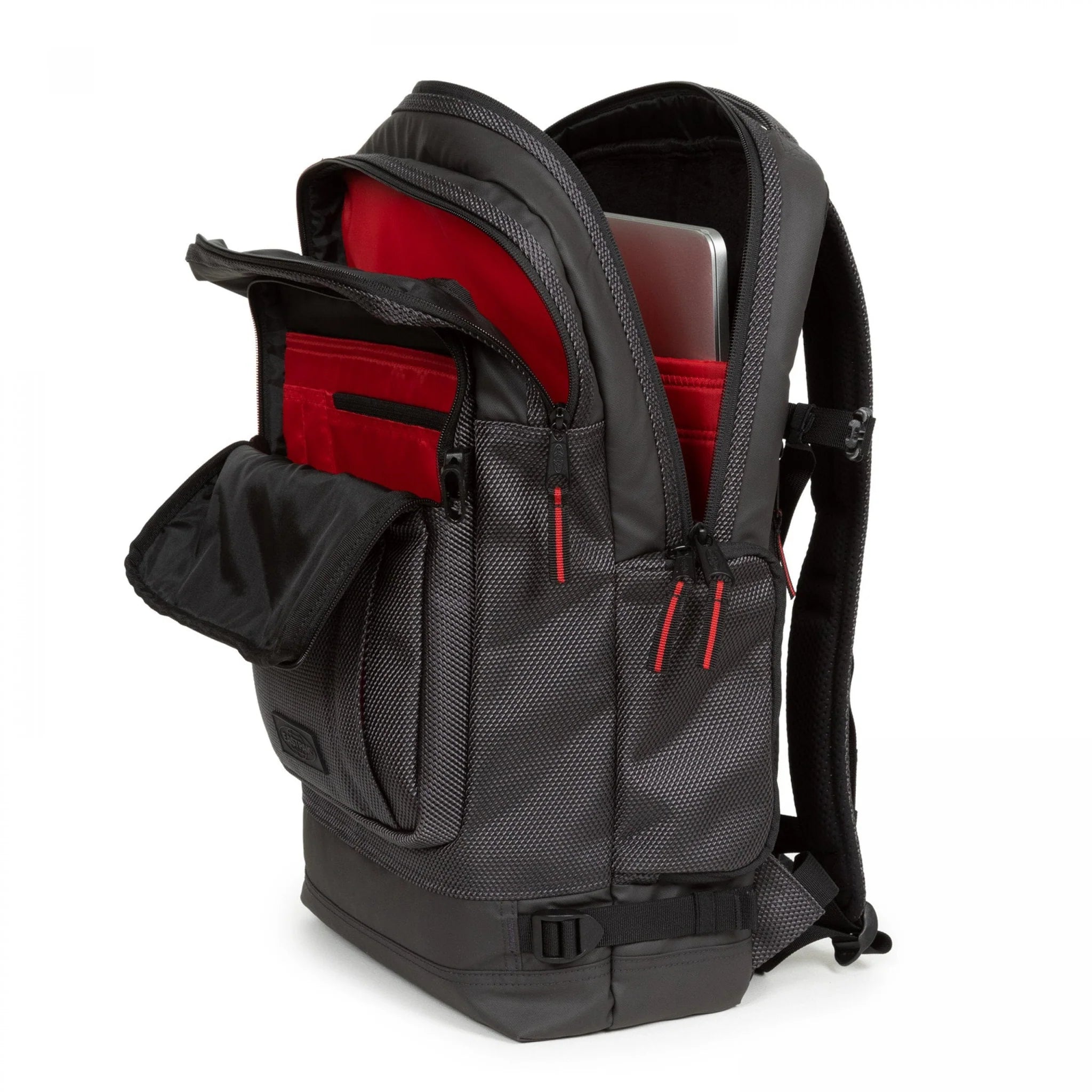Eastpak Tecum L CNNCT Backpack - Lightweight Laptop Backpack for Work & Travel, Durable Water-Resistant Material, Accent Grey - Perfect for Commuting, College & Outdoor Adventures