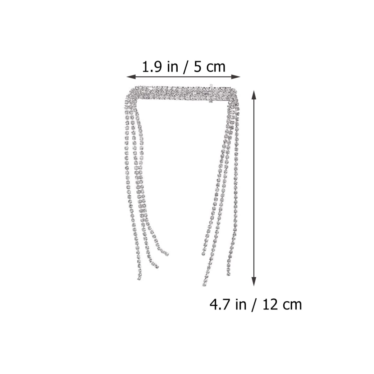Beaupretty 2pcs Tassel Hair Clips for Women - Elegant Wedding Bridal Hair Accessories, Hair Jewelry Barrettes & Hair Chains - Perfect for Brides, Prom, Parties & Special Occasions