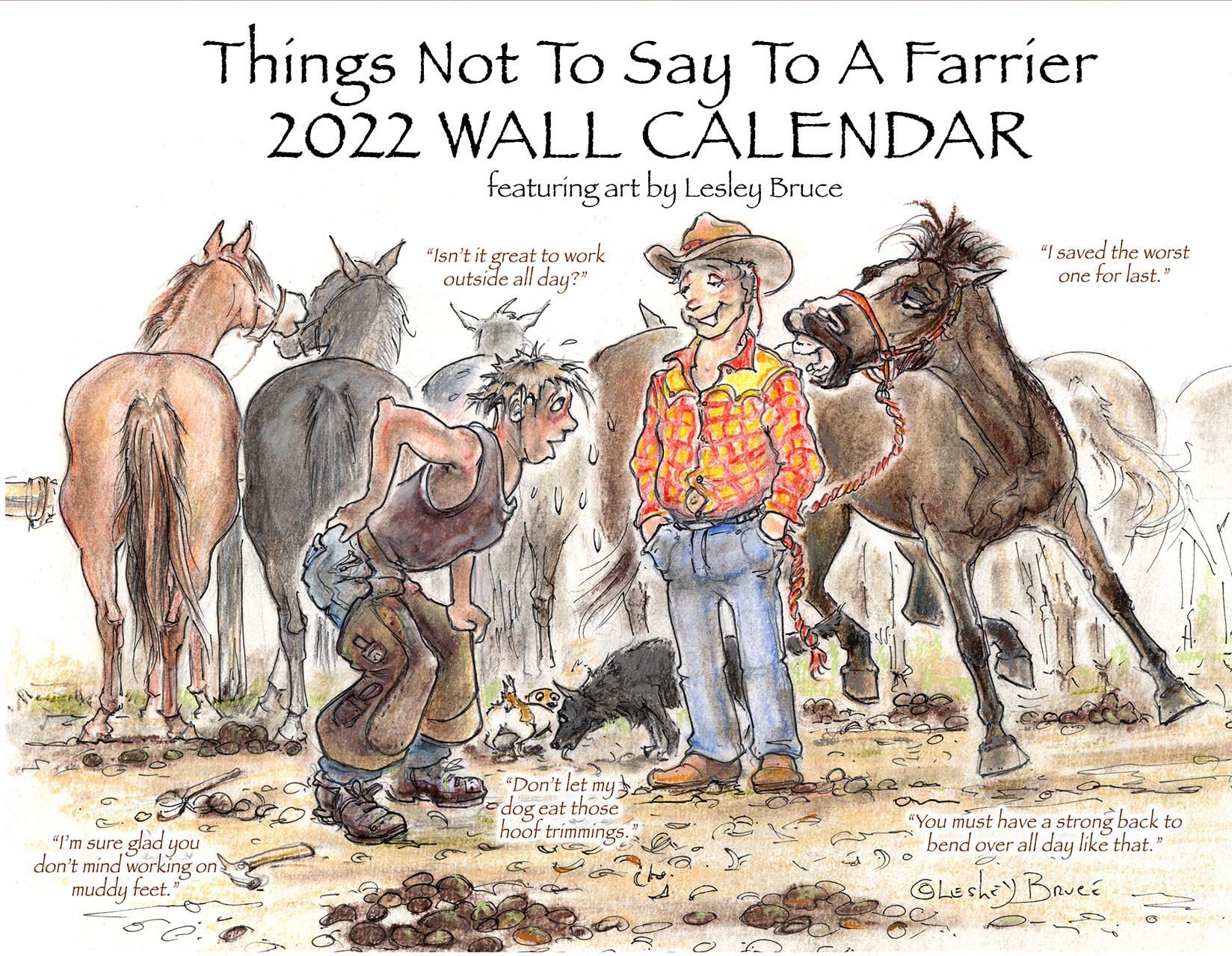 2024 Farrier Wall Calendar - Perfect Gift for Farrier, Blacksmith & Hoof Care Professionals | Ideal for Workshop, Stable & Home Office Decor