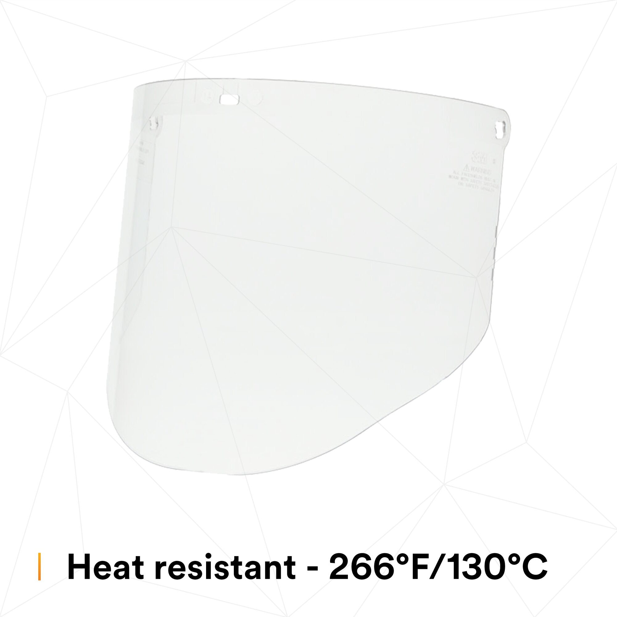 3M Clear Polycarbonate Faceshield WP96 (82701-00000) - Molded Safety Face Shield for Construction, Woodworking & Industrial Use - Impact Resistant Eye Protection for Workers