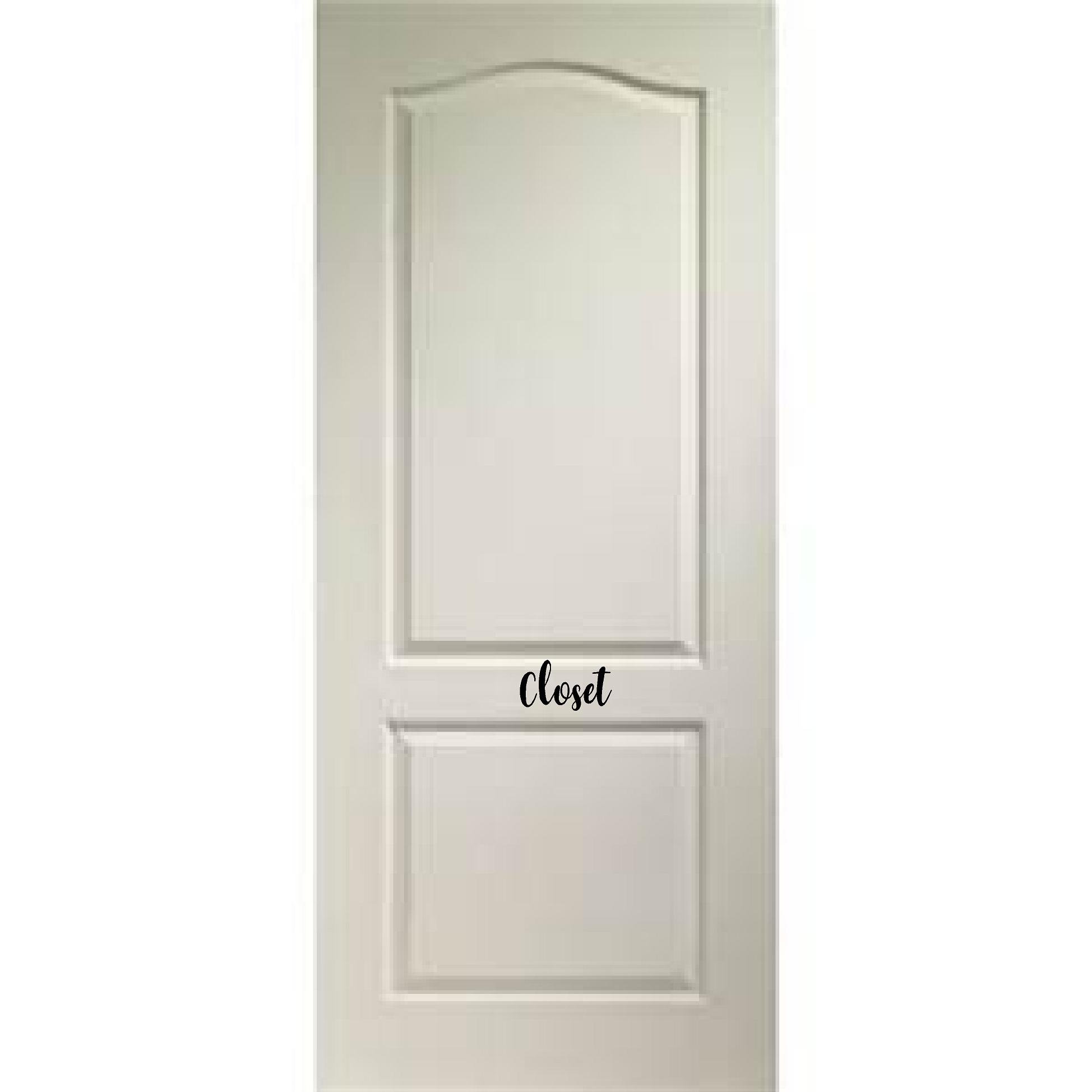 Custom Door Vinyl Decal for Pantry, Restroom, Closet, Laundry & Office - Waterproof & Durable - Dark Brown - Perfect for Home, Office & Commercial Spaces