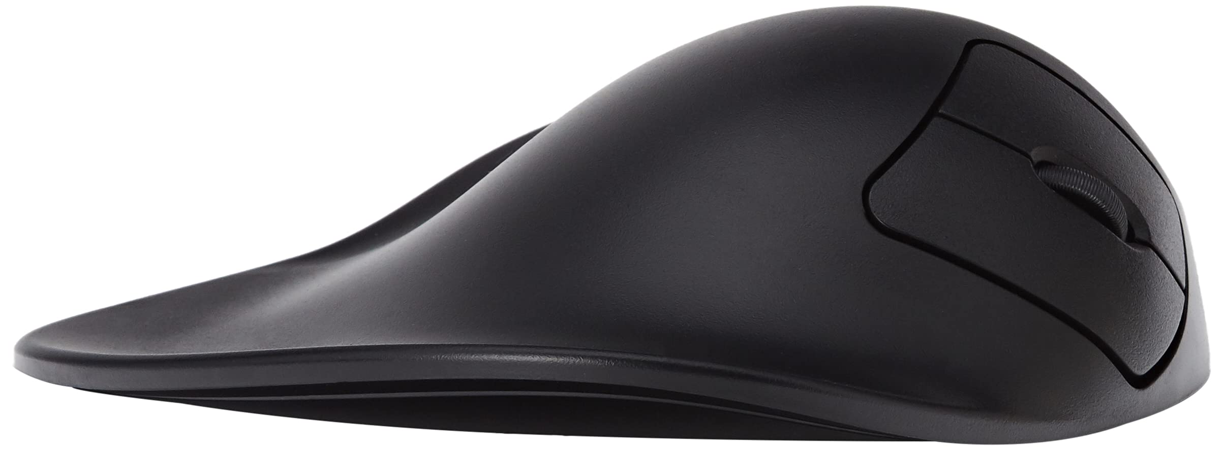 Hippus M2WB-LC Ergonomic Wired Mouse for Right Hand - Medium Size Black Computer Mouse with Light Click Technology | Perfect for Office Work, Gaming & Long Computing Sessions