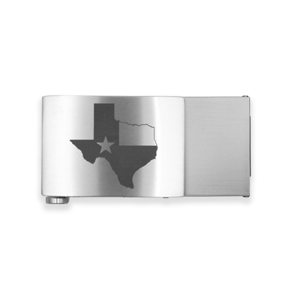 Personalized Engraved X4 Stainless Steel Gun Belt Buckle 1.5