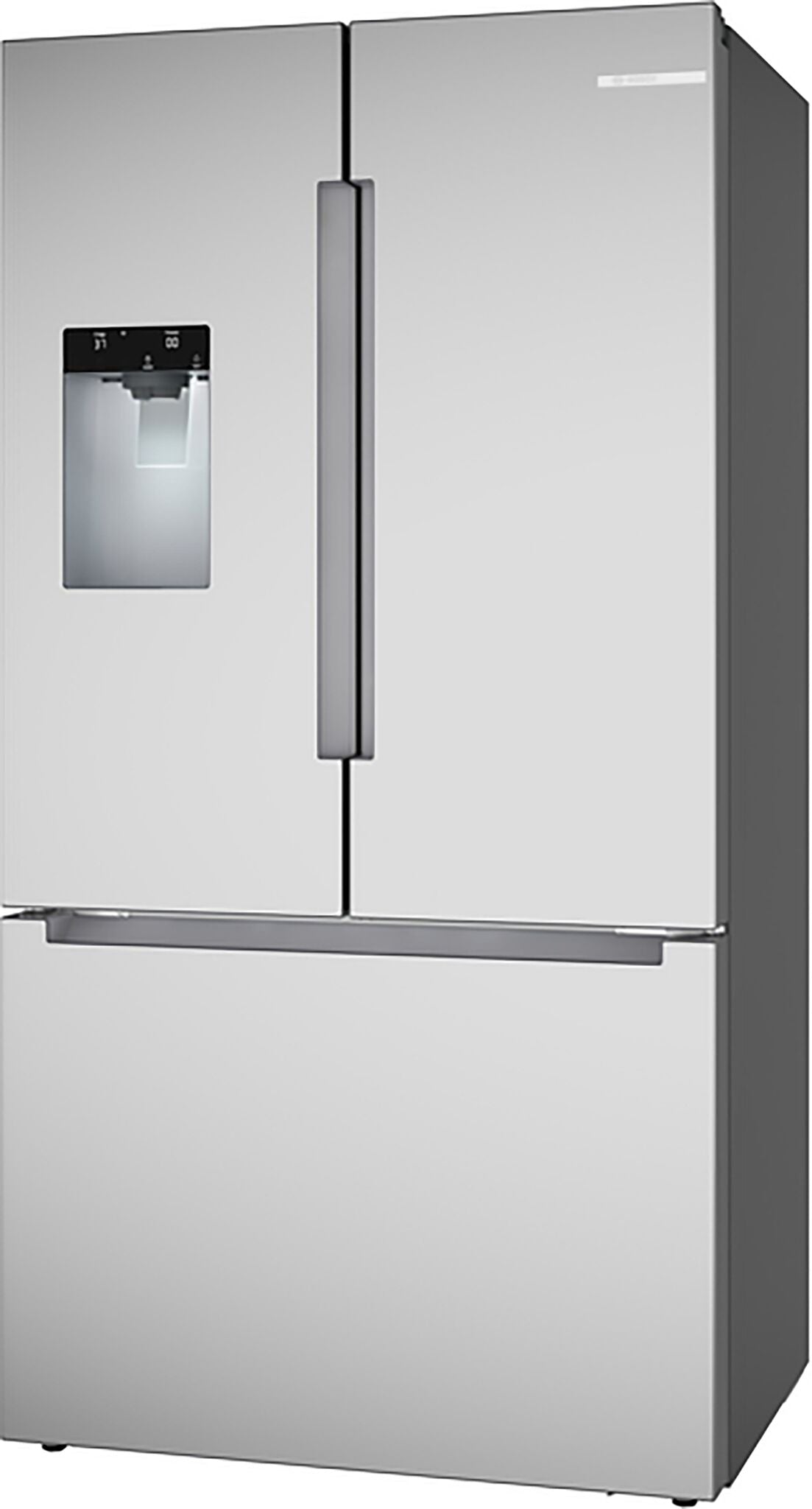 Bosch 100 Series 22 Cu. Ft. Fingerprint Resistant Stainless Steel French Door Refrigerator B36CD10ENS - Perfect for Modern Kitchens & Open Floor Plans