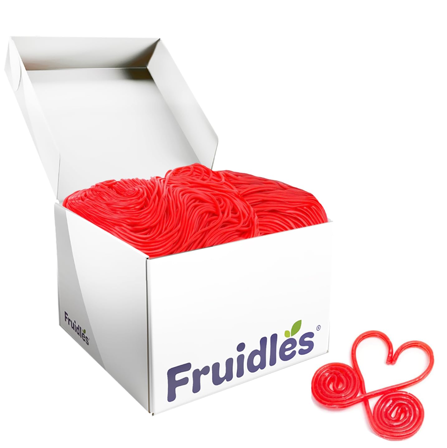 Fruidles Broadway Laces Strawberry Licorice Candy - 4lb Bulk Red Twisted Licorice Strings for Baking, Party Favors & Movie Snacks