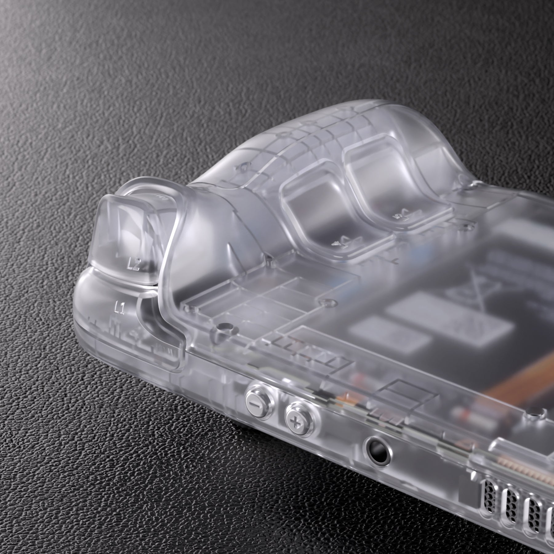 eXtremeRate Custom Full Set Shell with Buttons for Steam Deck LCD - Clear Replacement Case for Gaming & Travel Protection