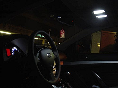 10-Pack White 1 LED 168 175 194 2825 W5W T10 LED Bulbs - Super Bright Car Interior Lights for Dome, Map, Trunk & License Plate Lighting