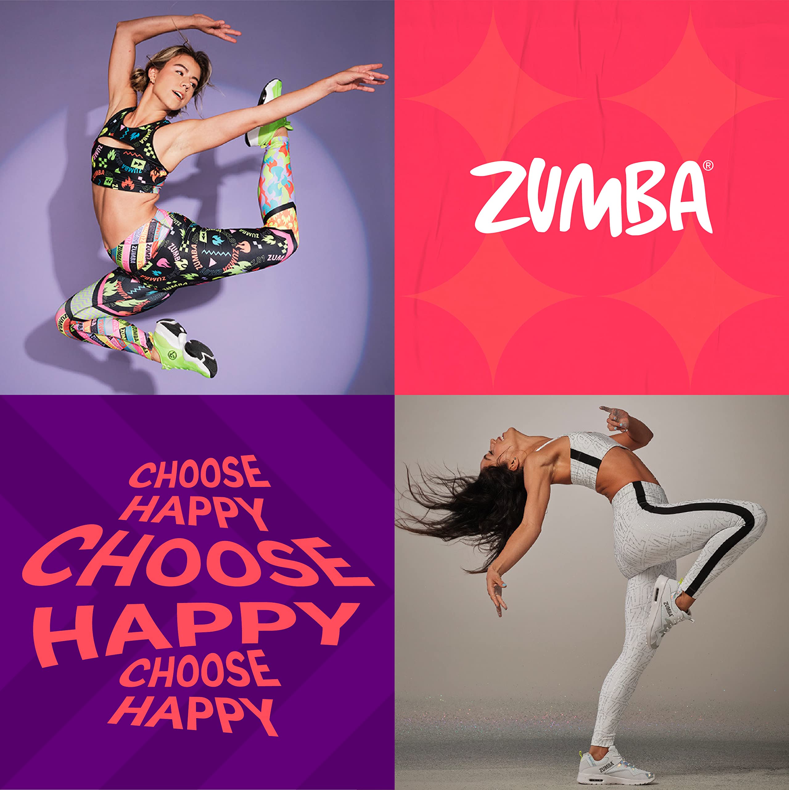 ZUMBA Women's Air Stomp Classic Athletic Shoes - Lightweight Low-Top Dance Sneakers for Women | Perfect for Zumba Fitness, Dance Workouts & Casual Wear