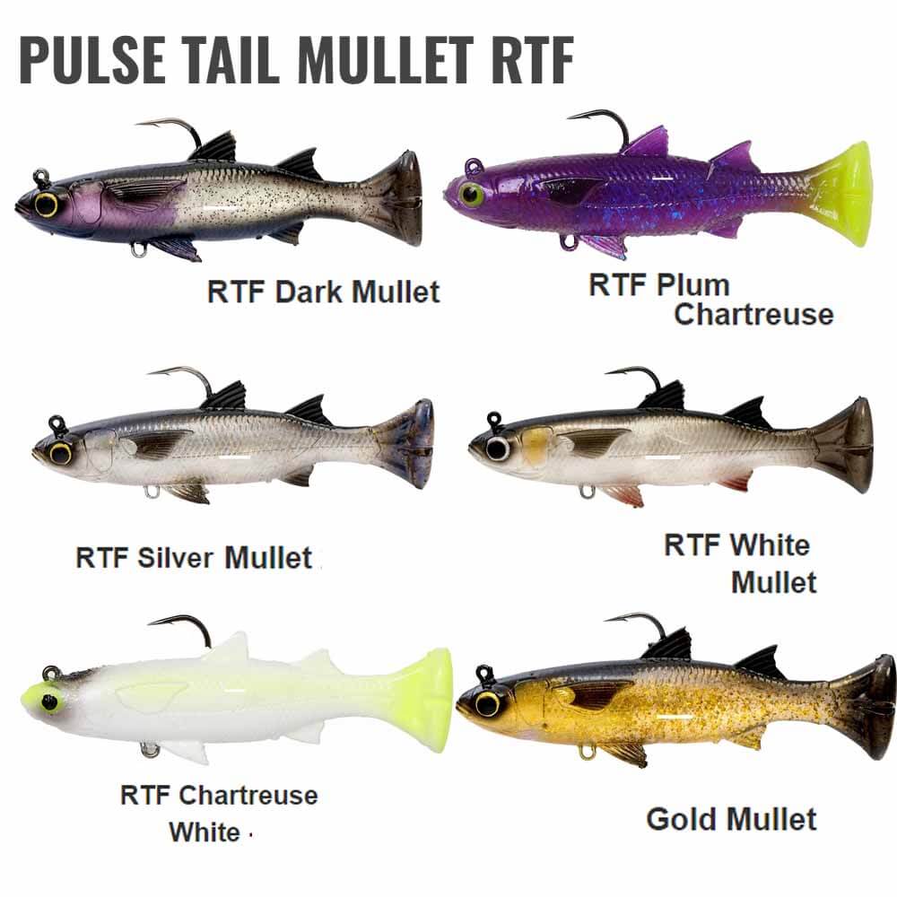 Savage Gear 3IN Pulse Tail Mullet RFT Fishing Lure - Saltwater & Freshwater Bass Fishing Bait for Anglers